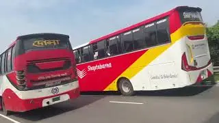 Emad Paribahan passing high speed on expressway | এক্সপ্রেসওয়েতে ইমাদ পরিবহনের দ্রুত গতিতে ওভারটেক