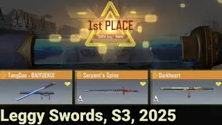 All Legendary Swords Review & Gameplay (TangDao - BAIYUEKUI, Serpent's Spine, Darkheart) Cod Mobile