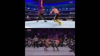 Logan Paul vs Hangman Adam Page Buckshot Lariat Side by Side #WWE #AEW #crownjewel2022