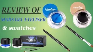 Review & Swatches of MARS Gel Eyeliner #youtube#mars#eyeliner#like#share#subscribe#review#swatches