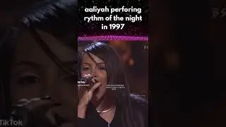 Aaliyah performing rhythm of the night in 1997