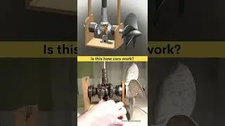 Is this how cars work? #automobile #autocad #machine #solidworks #machinedesign #geartypes #viral