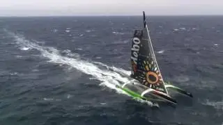 Sailing fast with Thomas Coville and Sodebo  !