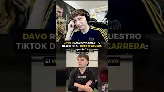 DAVO XENEIZE reacciona a nuestro TIKTOK de su MODO CARRERA 🤣⚽️ (parte 1)