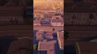Полет над большим городом в Майнкрафт #minecraft #soviet