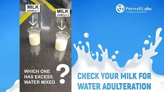 Check your Milk for Water Adulteration - Milk Purity Series 1