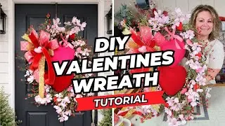 DIY VALENTINES WREATH TUTORIAL | Step By Step Beginner Friendly
