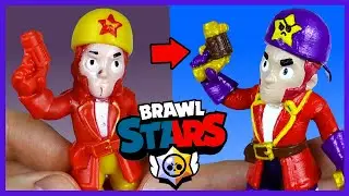 Brawl Stars. Раскрашиваем фигурки Бравлеров #3. Беа и Кольт из Бравл Старс.