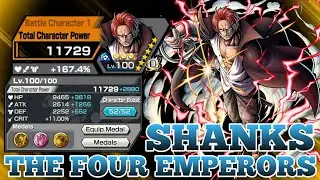 FULL BOOST SHANKS THE FOUR EMPERORS GAMEPLAY | ONE PIECE BOUNTY RUSH | OPBR