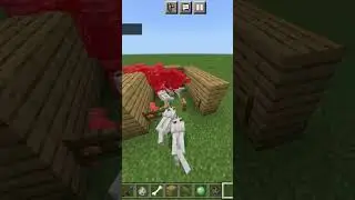 Minecraft Ravager vs 6 Wolves