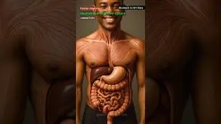 Digestive System Animation | Human Anatomy Educational Video | Stomach AI Art View
