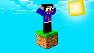 PLAYING ONE BLOCK SURVIVAL