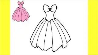 HOW TO DRAW PRINCESS DRESS - КАК НАРИСОВАТЬ ПЛАТЬЕ ПРИНЦЕССЫ