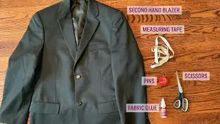A DIY cropped blazer tutorial for Fall