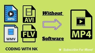 Video format change into mp4 || video format change #codingwithnk #format