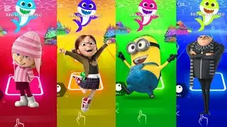 Masha vs Margo vs Minion vs Gru |TilesHop EDM Rush|