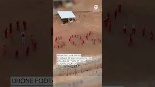 Detainees at risk of deportation spell out 