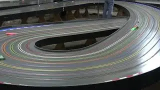 Losing A Wheel On the Last Stint of Formula 1 Retro Race 120724 at Dallas Slot Cars. #slotcars