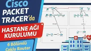 Cisco Packet Tracer Çoklu Router Hastane Ağ Topolojisi | Network Projesi