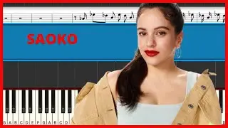 ROSAL&Iacute;A - SAOKO | Piano tutorial | Midi