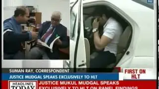 Justice Mudgal discusses the salient points of his report with HLT