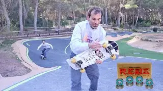 Probando Rodamientos Bones en un Pump Track con Skate Old School