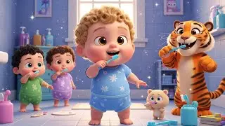 Sparkle Brush Time Fun 🪥✨🎶 Fun Kids Song | Healthy Habits & Daily Routine