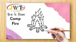 [How to Draw] - Drawing Camp Fire