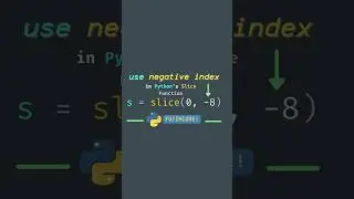 How to use negative index in Python's Slice Function? #programming #coding #python