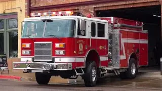 [VERY RARE] - CRIPPLE CREEK FIRE | Fire Engine & Medic Unit responding in an OLD GOLD MINING CITY!