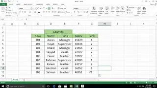 class 42||How to Use COUNTIFS Function in Excel || Rank Data Easily