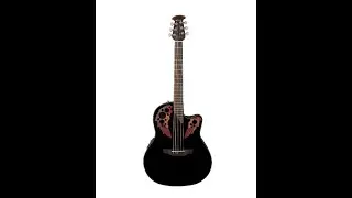 Ovation CE44-5 Acoustic-Electric Guitar, Black - Overview