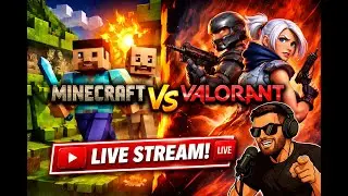 🔴 LIVE NOW: VALORANT & MINECRAFT Funny Moments, Chaos & Laughter😂#valorant #minecraft #live stream