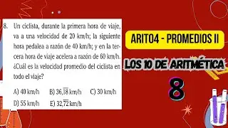 PROMEDIOS II - ARITMETICA04-08