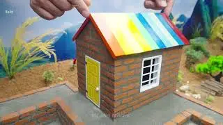 Tractor Build a Brick House With a Mini Pool - DIY Construction Science Project  MinMinTractor_R
