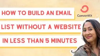 Build your email list without a website in less than 5 minutes.