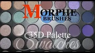 Morphe 35D Palette SWATCHES