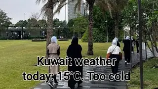 Kuwait weather today: 15&deg;C. Too cold for me, but the vibes are perfect ❄️#KuwaitWeather #KuwaitWinte