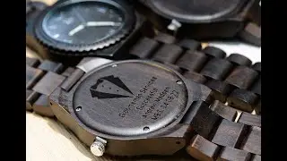 Groomsmen Gift Ideas: Dark Wooden Groomsmen Watches with Personalized Engraving