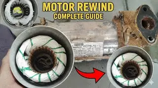 Openwell 1HP Pandubi rewinding | varuna submersible motor winding New data 2025 | 24 lot single face