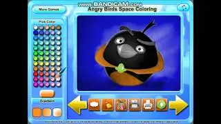 Angry Birds Space Coloring Game
