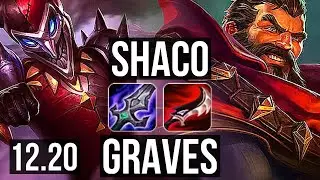 SHACO vs GRAVES (JNG) | 6.2M mastery, 7/1/4, 1200+ games, Dominating | EUW Master | 12.20