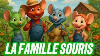 🎵 LA FAMILLE SOURIS 🐭 - Comptines et chansons amusantes pour enfants et bébés