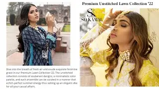 So Kamal Premium Unstitched Lawn Collection'22 || So Kamal New Summer Lawn Collection 2022