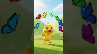 Learn Colors with Butterflies  | Little Yellow Duck Color Song for Toddlers #kidssongs  #preschool