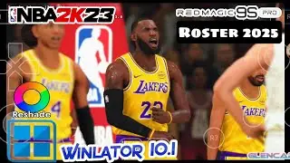 NBA 2k23 Mods To 2k25 Updated Roster High Set 720p Winlator 10.1 Updated Android Offline