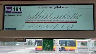 Warszawa linia 184 kier. Metro Młociny MAN Lion's City A23 NG313 CNG #7202