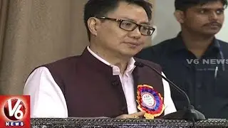 Union Ministers Kiren Rijiju, Rajen Gohain Telangana Tour | Participates In Development Works | V6