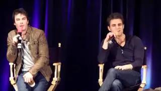 Paul Wesley & Ian Somerhalder - 2013 TVD Chicago - Being married to Nanny Carrie (Torrey DeVitto)