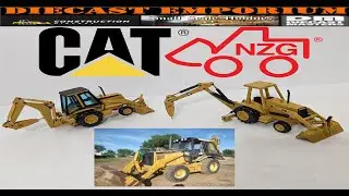 1:50 Scale NZG CAT 416 Backhoe with Impact Hammer